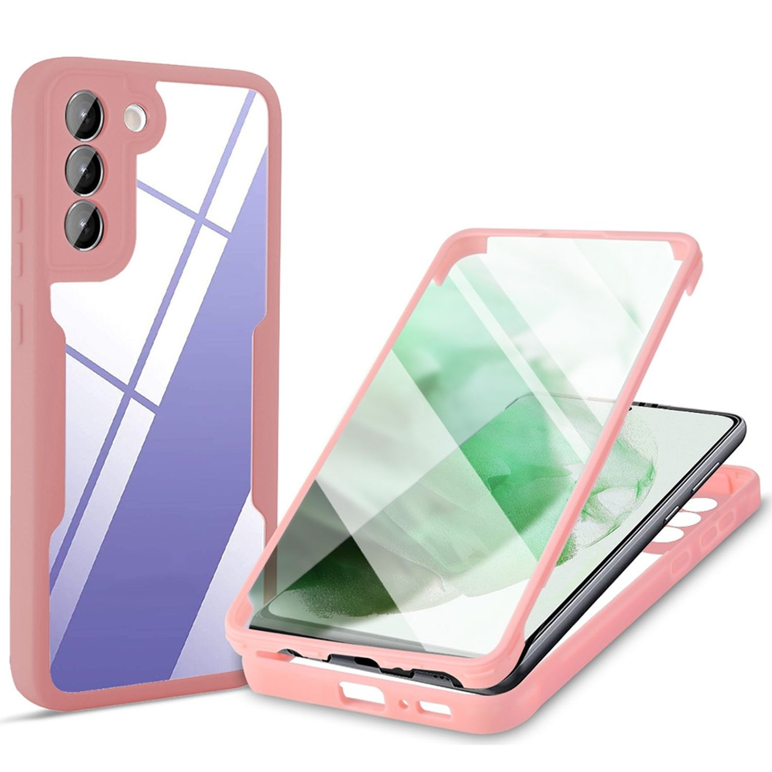 Case, DESIGN Plus Galaxy Cover, KÖNIG Rosa Full 5G, S22 Samsung,