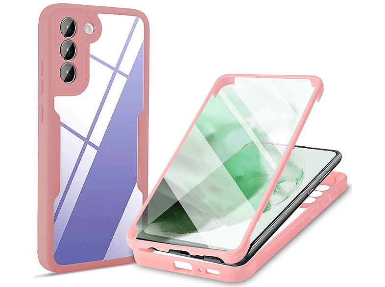 KÖNIG DESIGN Case, Full Cover, Samsung, Galaxy S22 Plus 5G, Rosa | Fullcover
