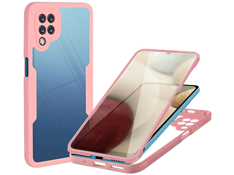 KÖNIG DESIGN Case, A12, Galaxy Cover, Samsung, Full Rosa