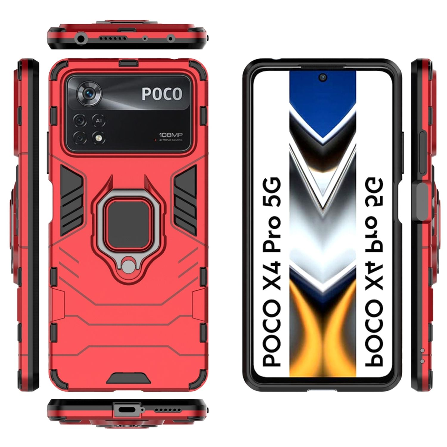 KÖNIG Rot X4 Backcover, DESIGN 5G, Pro Xiaomi, Case, Poco