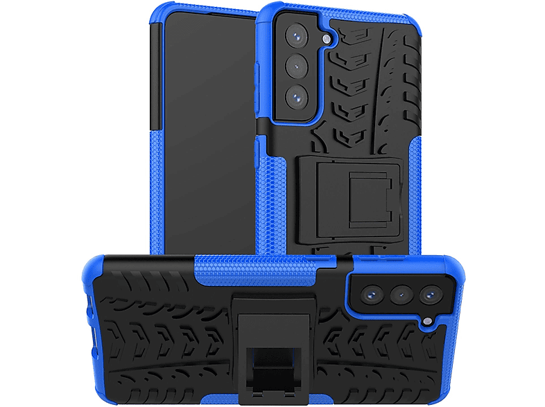 Case, KÖNIG Samsung, DESIGN Galaxy Plus, S21 Backcover, Blau