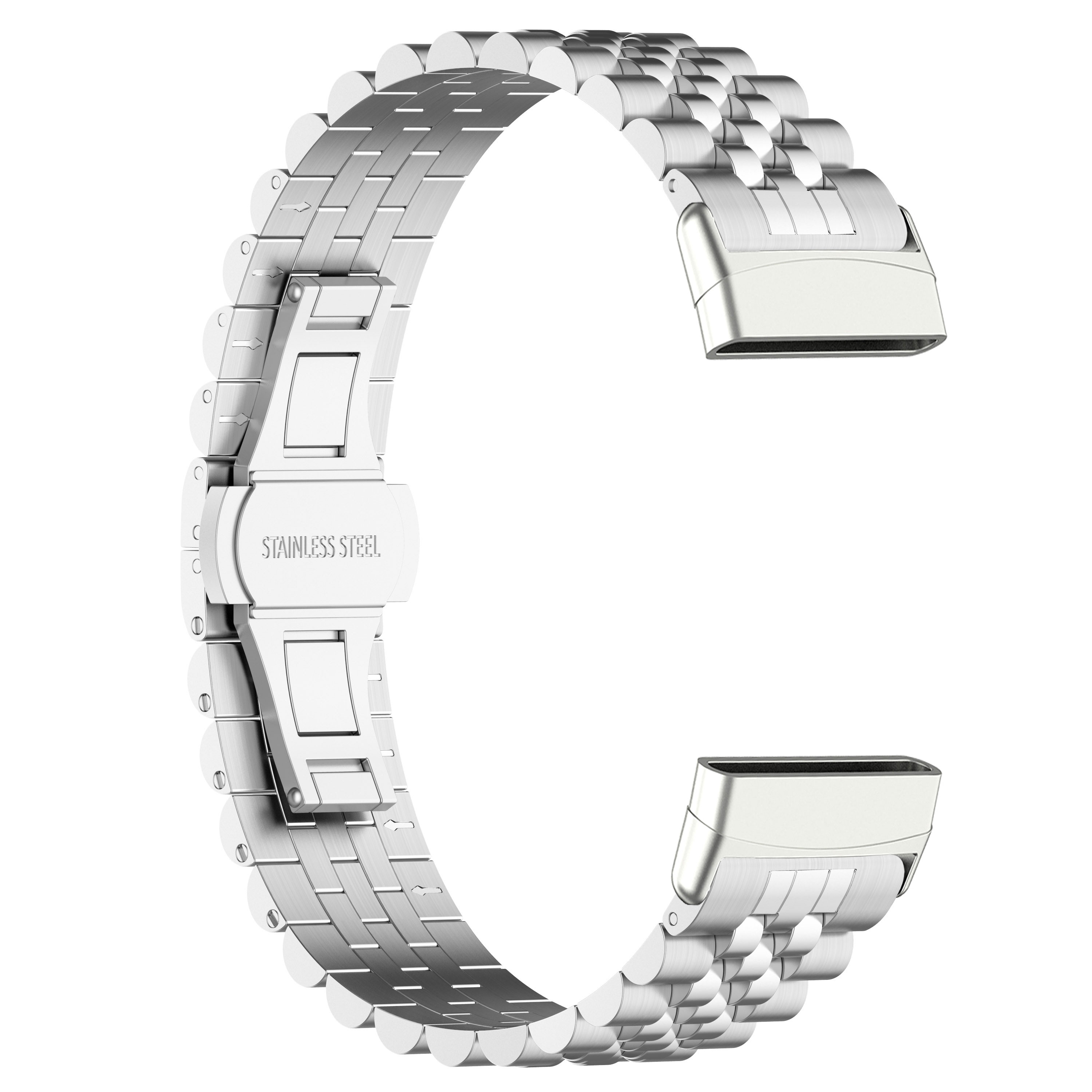 Ersatzarmband, 4 5, / Versa Silber 3 Edelstahl, / Fitbit, Armband INF