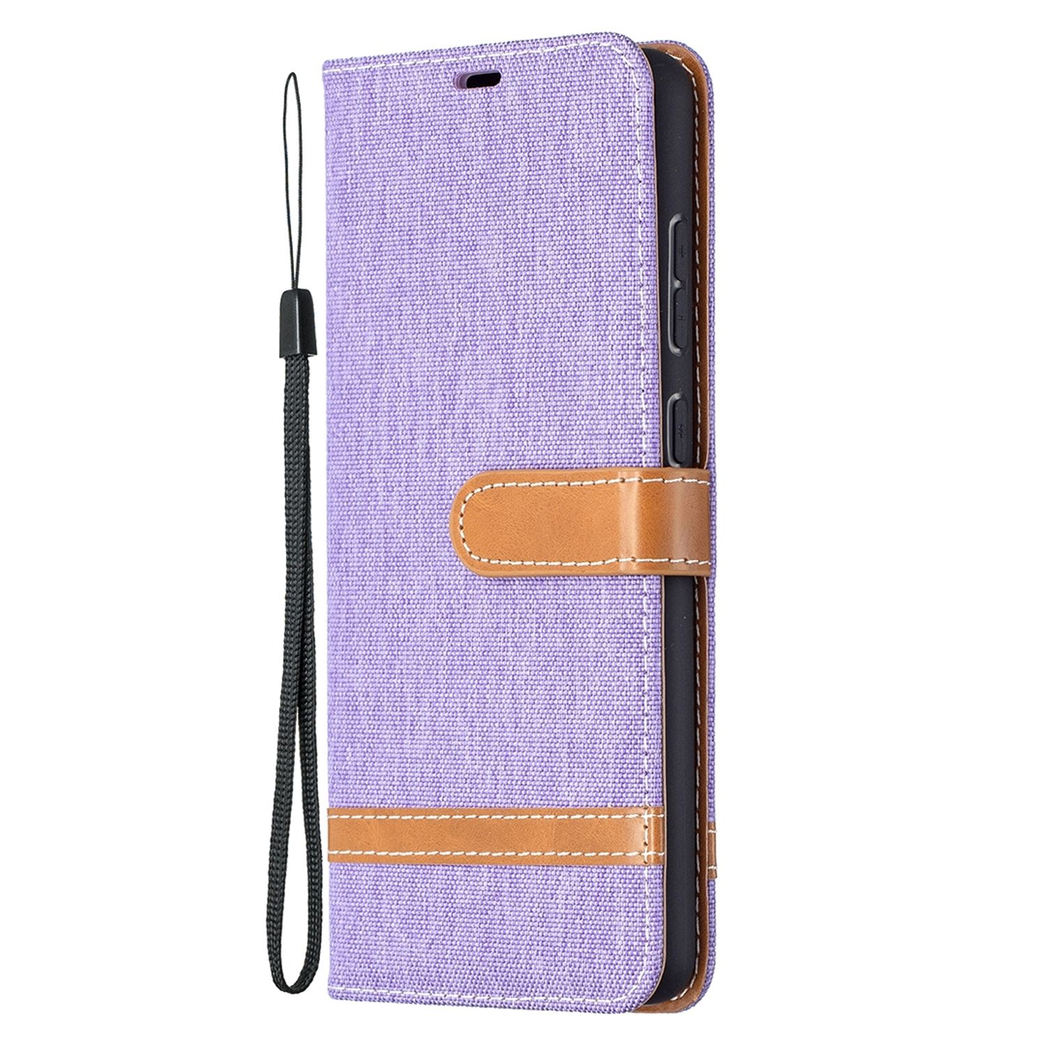 Case, Bookcover, Galaxy Samsung, 5G, KÖNIG A72 DESIGN Book Violett