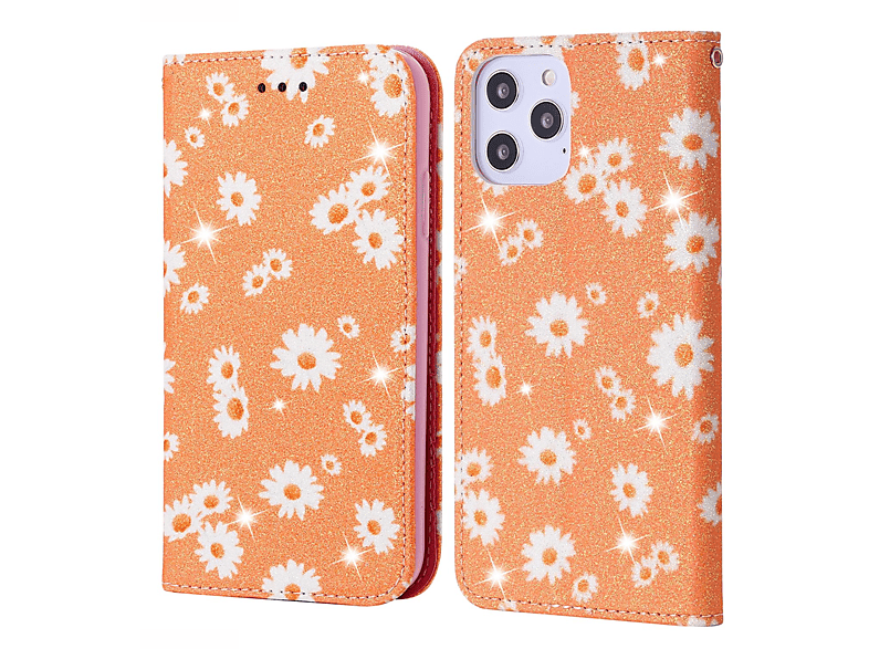 KÖNIG DESIGN Pro 12 Book Orange Case, Bookcover, iPhone Apple, Max