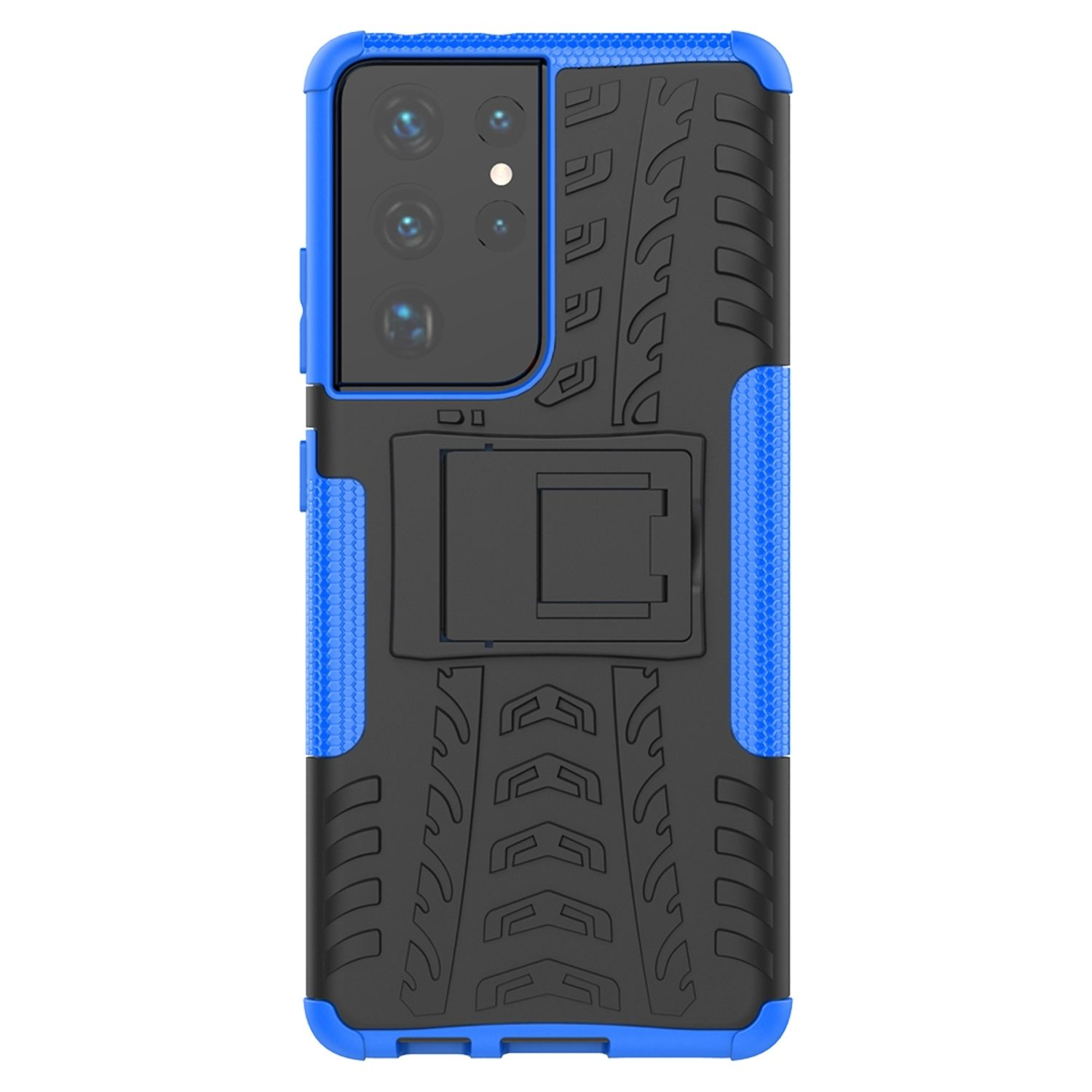 S21 KÖNIG DESIGN Samsung, Ultra, Case, Blau Galaxy Backcover,