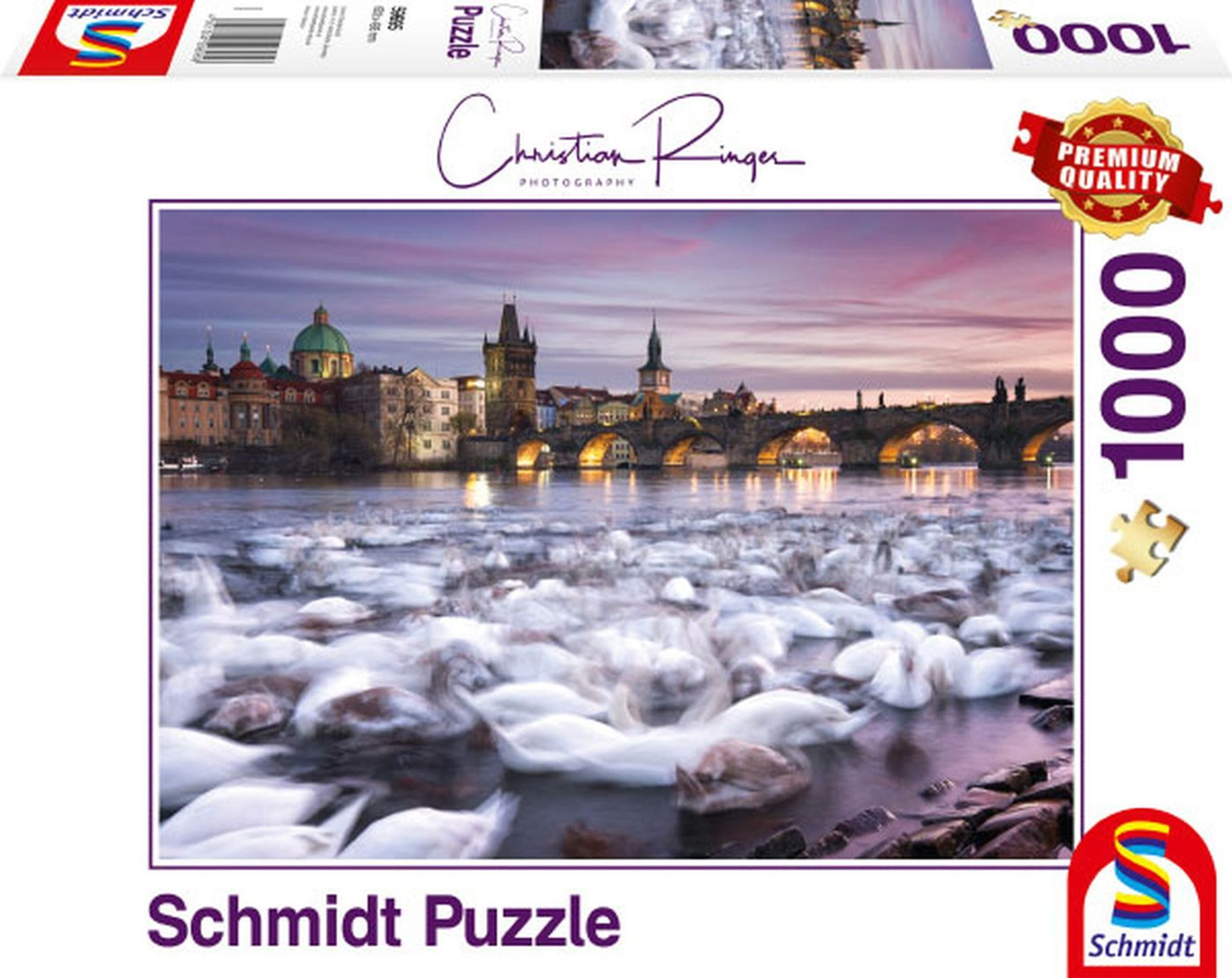 Prag Puzzle Schwäne SCHMIDT SPIELE -