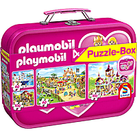 SCHMIDT SPIELE Playmobil Puzzle Box Metallkoffer Puzzle