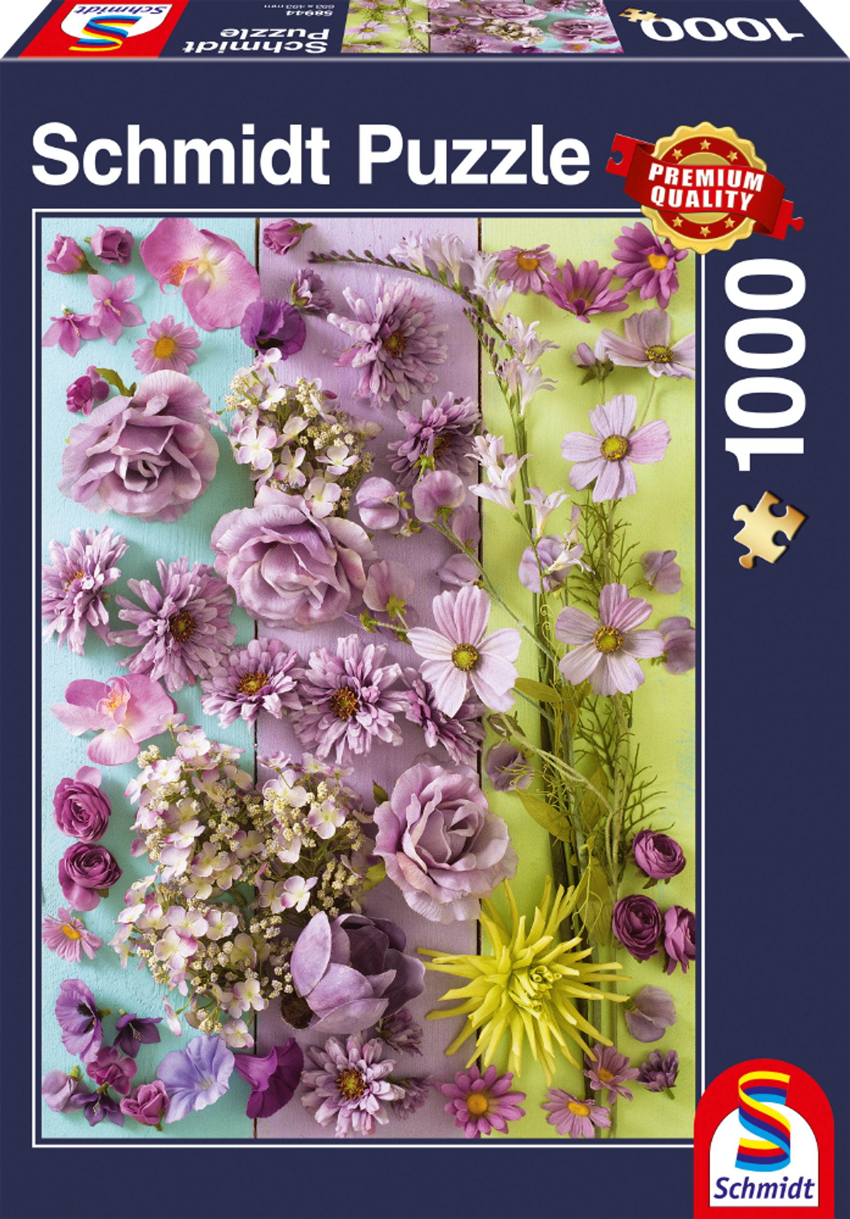 SCHMIDT SPIELE Puzzle Blüten Violette