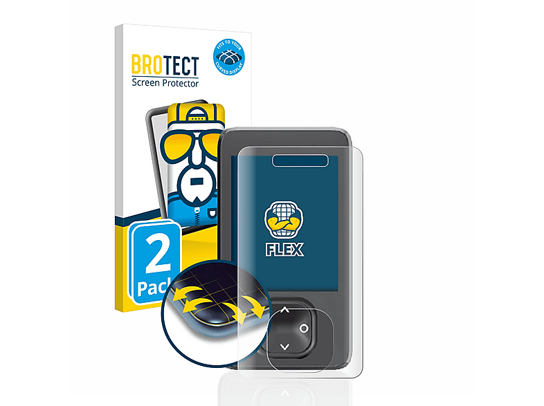 Brotect Pellicola Vetro AirGlass Per Giant RideControl Charge (3 Pezzi) - Protezione 9H Made In Germany - 3