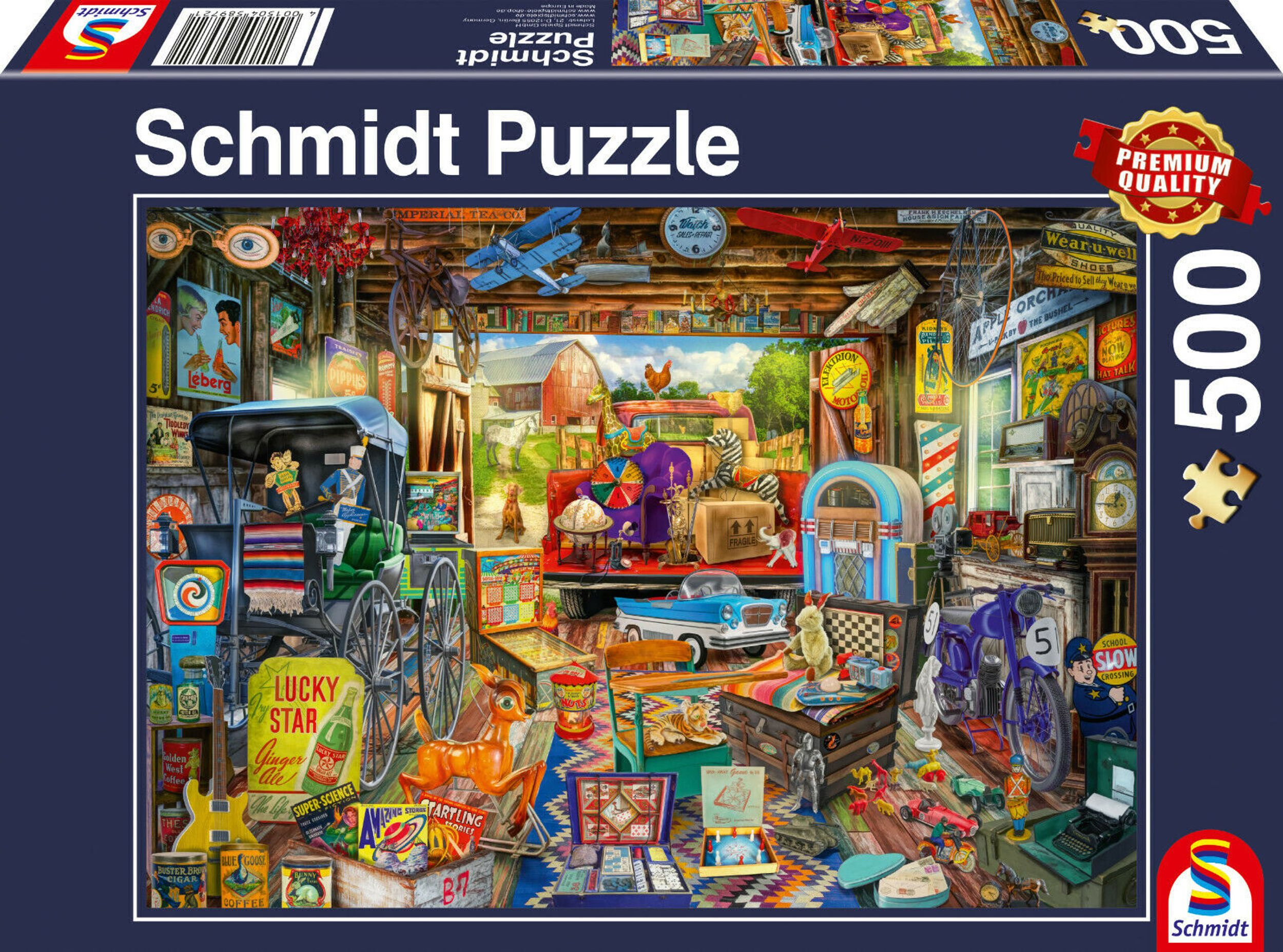 SPIELE Puzzle Garagen-Flohmarkt SCHMIDT