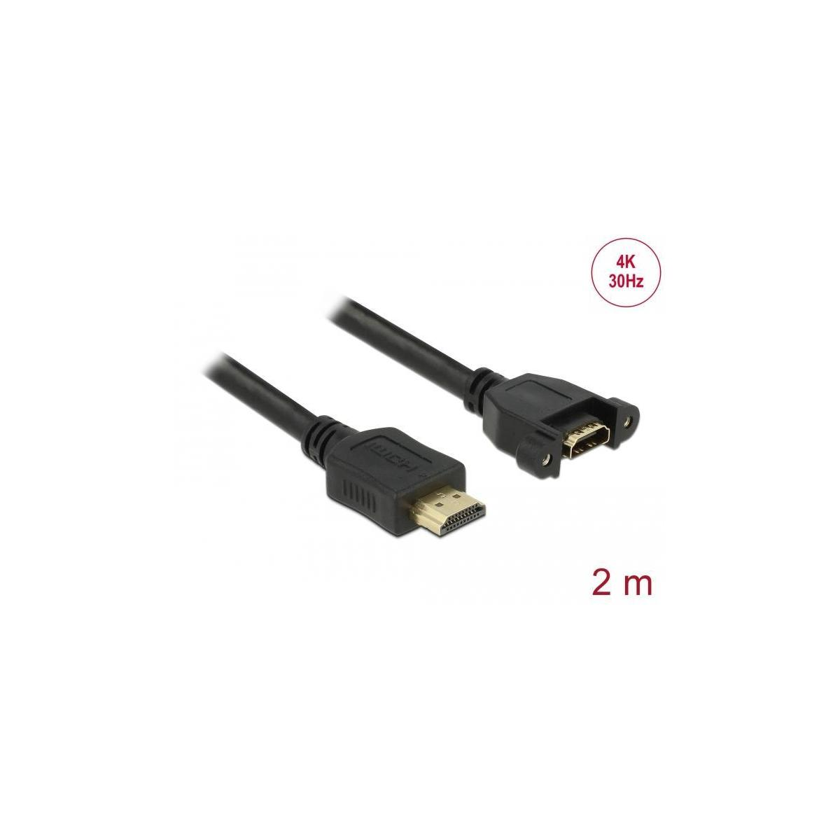 DELOCK Kabel, Schwarz 85464 HDMI