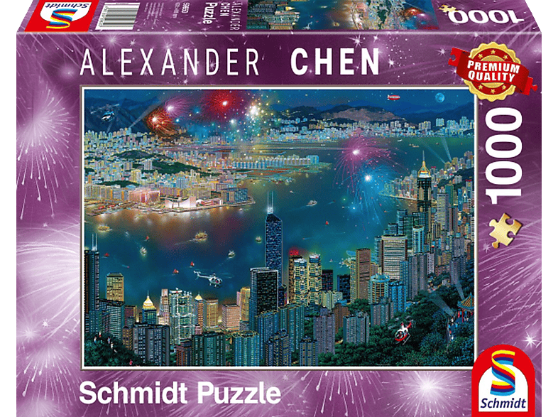 SCHMIDT SPIELE über Puzzle Hongkong Feuerwerk