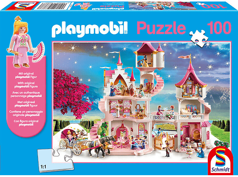 Puzzle + Playmobil Prinzessinnenschloss SPIELE Figur SCHMIDT