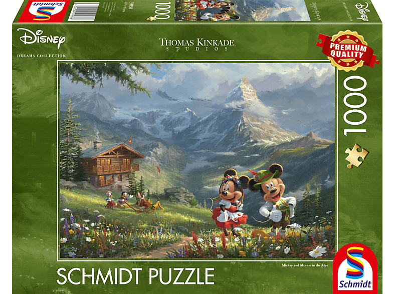 SCHMIDT SPIELE Mickey & Minnie in den Alpen Puzzle