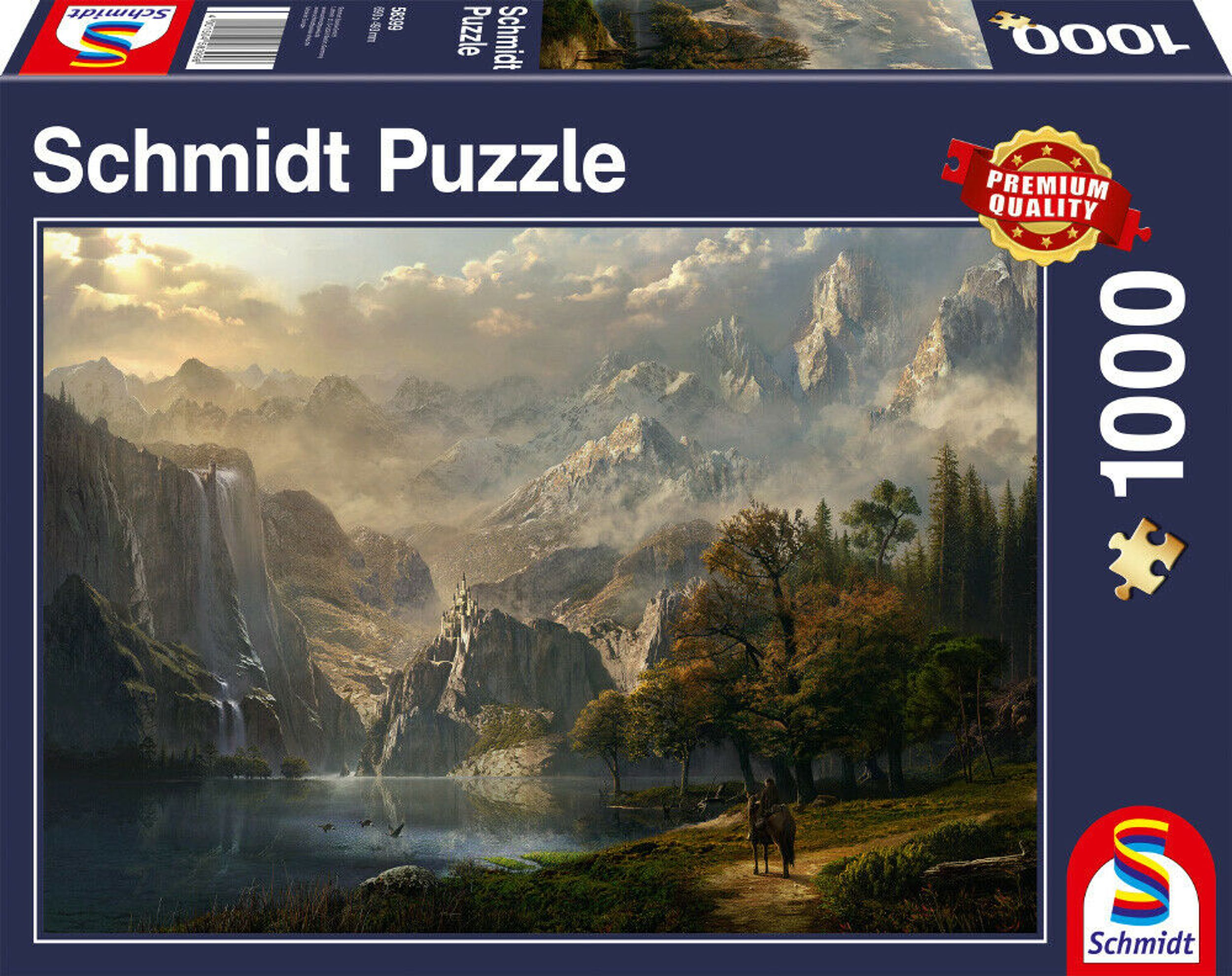 SPIELE 1000 Puzzle mit - Puzzle Idylle SCHMIDT Wasserfall Teile
