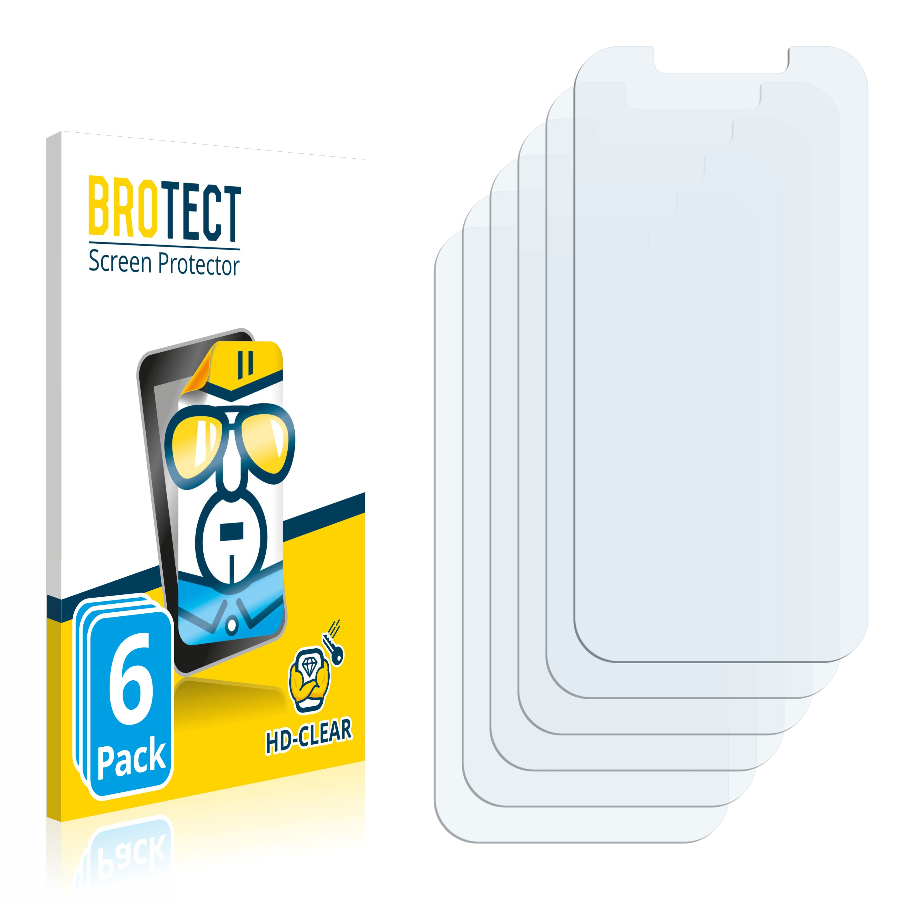 BROTECT 6x klare Apple Pro 12 Max) iPhone Schutzfolie(für