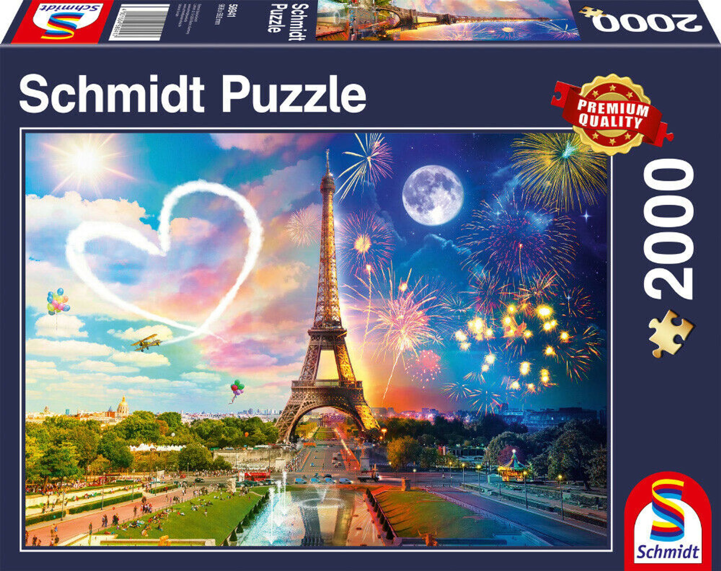 Tag SPIELE und Nacht Paris, SCHMIDT Puzzle