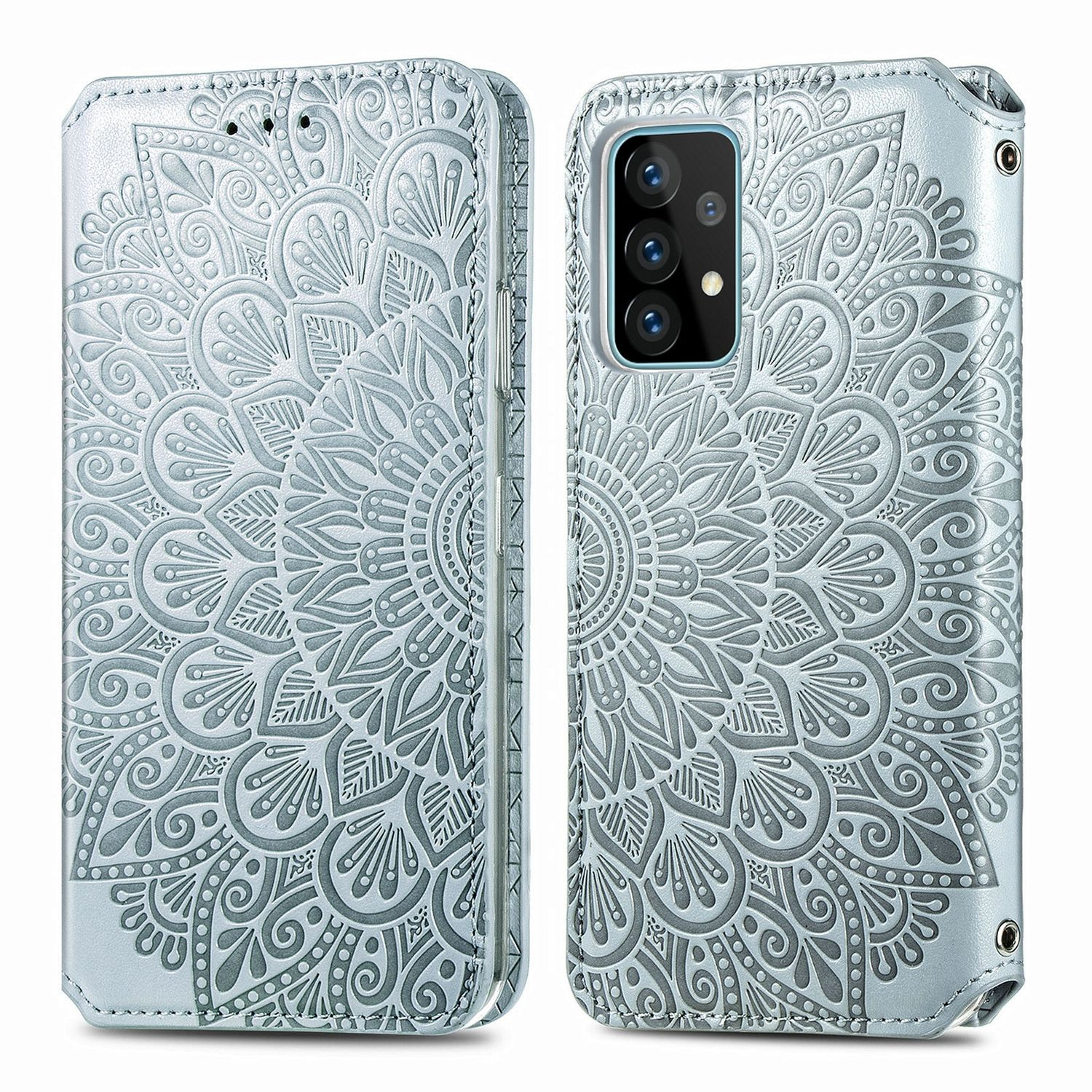 KÖNIG DESIGN A52s, 4G A52 Case, / Book Grau Galaxy Bookcover, 5G Samsung, 