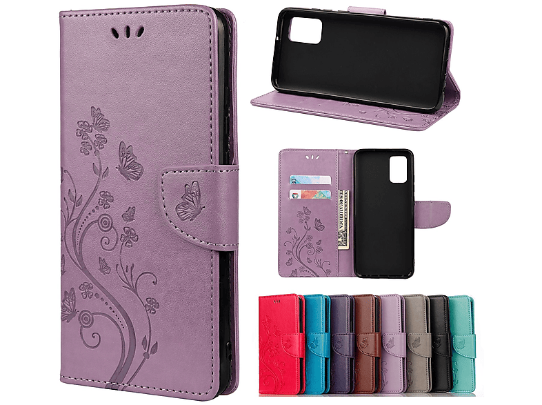 KÖNIG DESIGN Book Case, Bookcover, Xiaomi, Redmi Note 10 5G, Violett
