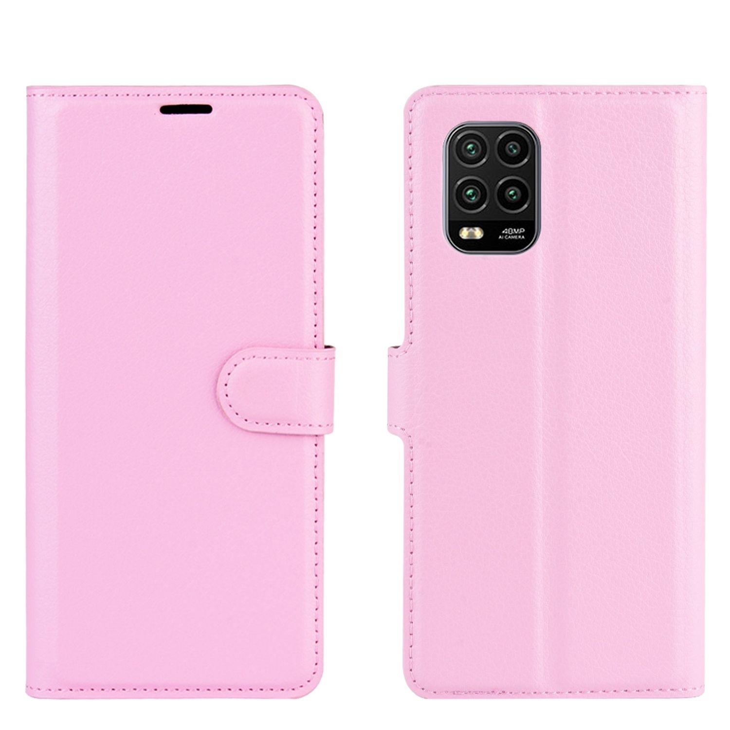 KÖNIG DESIGN Book Xiaomi, Lite 10 Rosa Mi Case, 5G, Bookcover