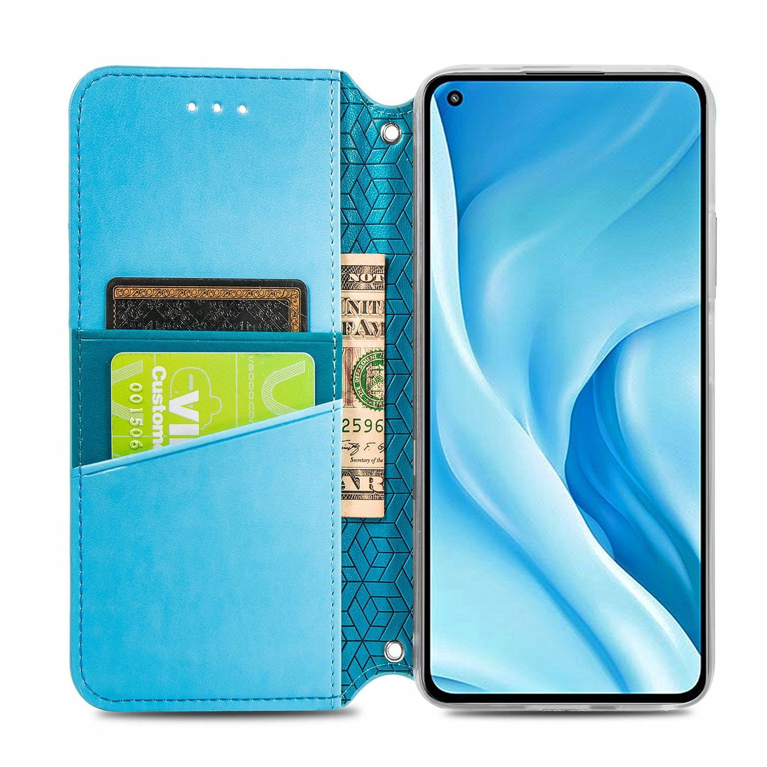 Blau Case, Mi Lite, 11 KÖNIG Book Xiaomi, Bookcover, DESIGN