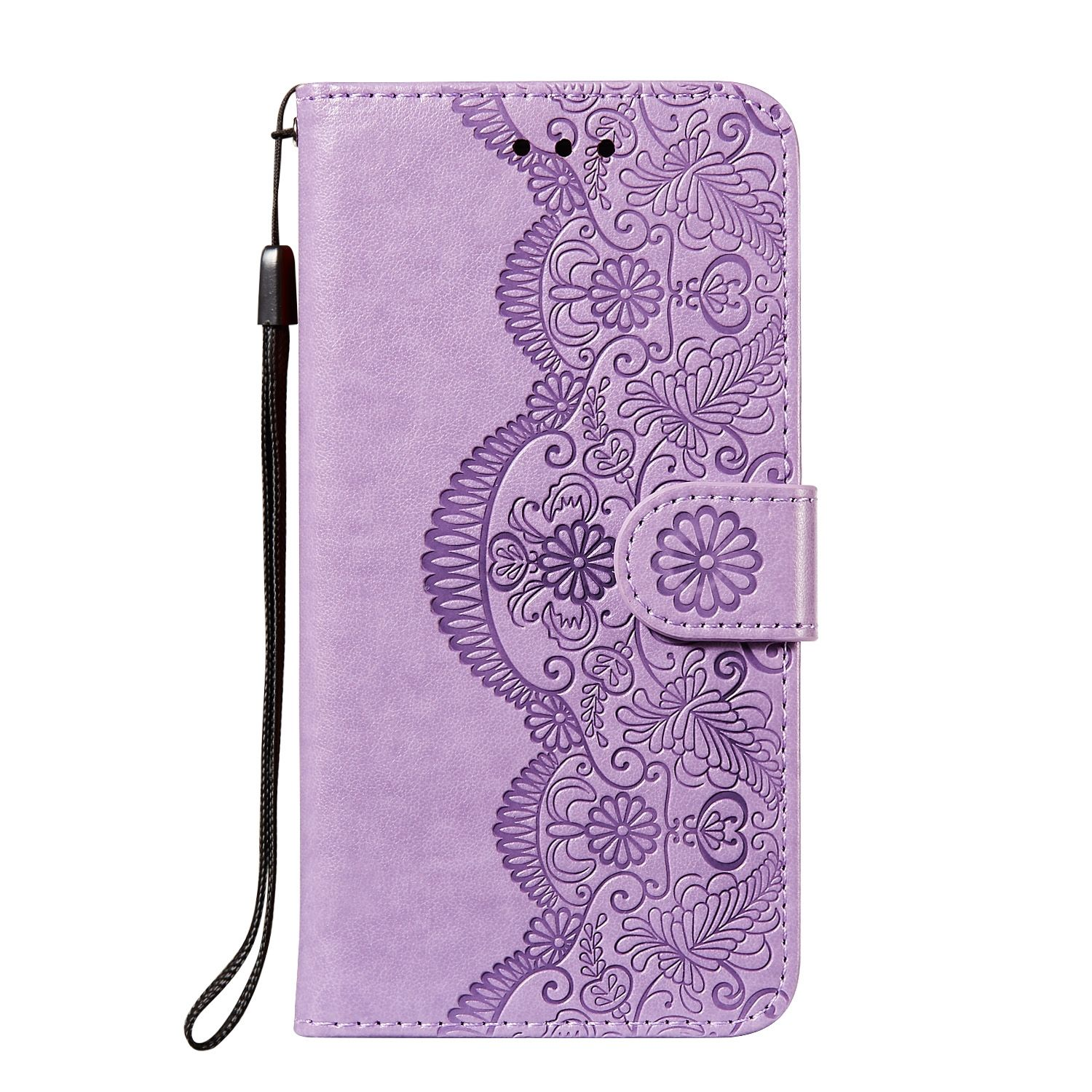 DESIGN Violett Case, A90 Book 5G, Galaxy Samsung, Bookcover, KÖNIG