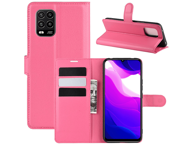 KÖNIG DESIGN Book Case, Rosa Bookcover, Lite 5G, 10 Mi Xiaomi