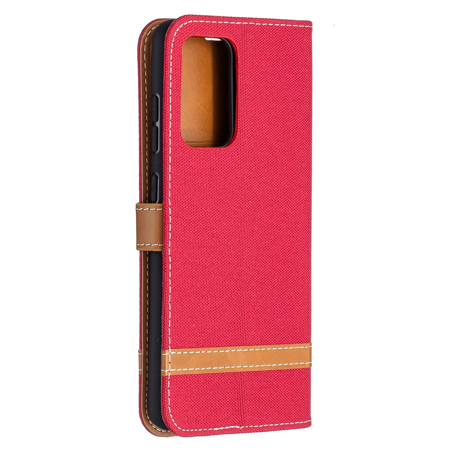 KÖNIG DESIGN Book Case, Bookcover, 5G A52 / Galaxy A52s, 4G / Samsung, Rot