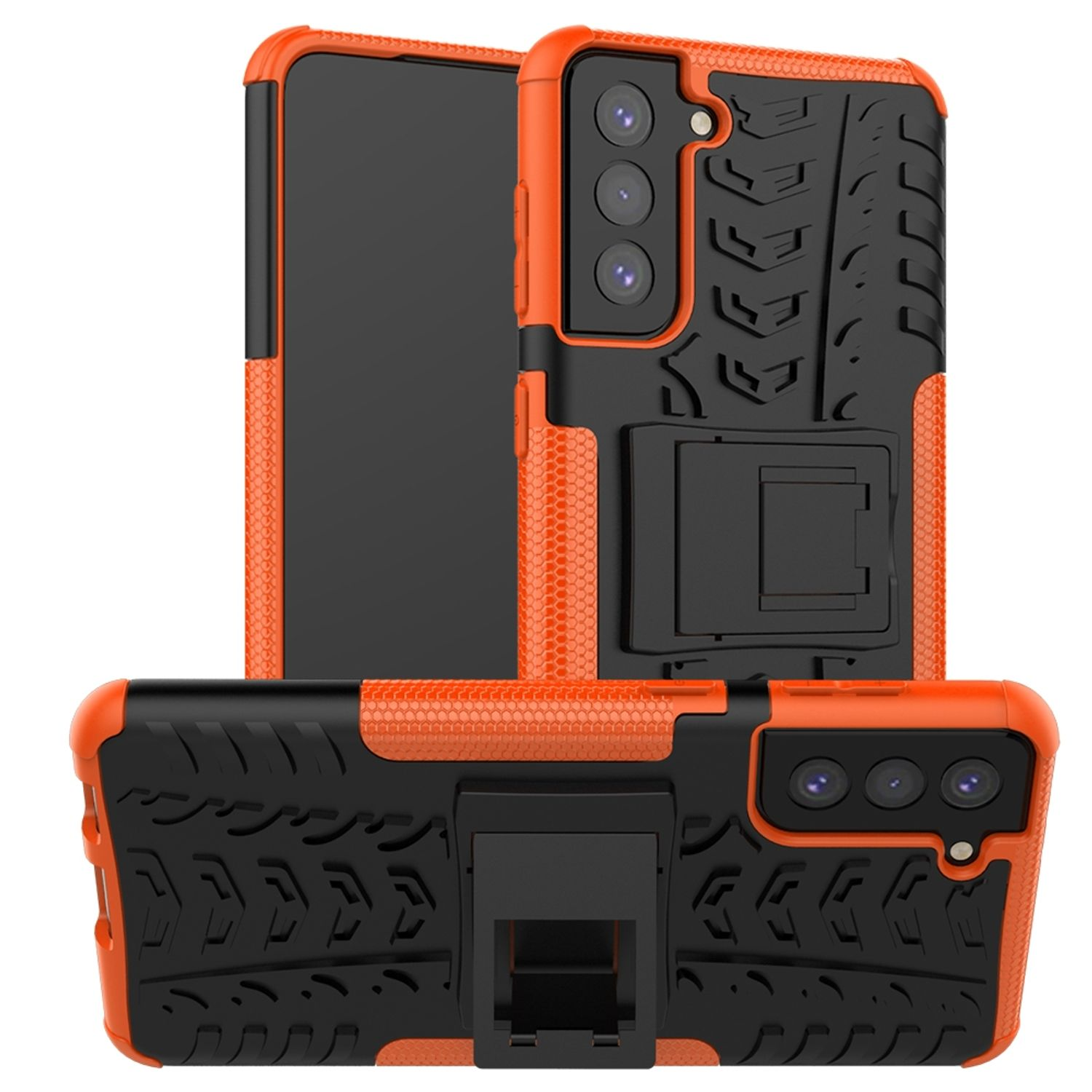 KÖNIG DESIGN Case, Backcover, Samsung, Galaxy Orange S21 Plus