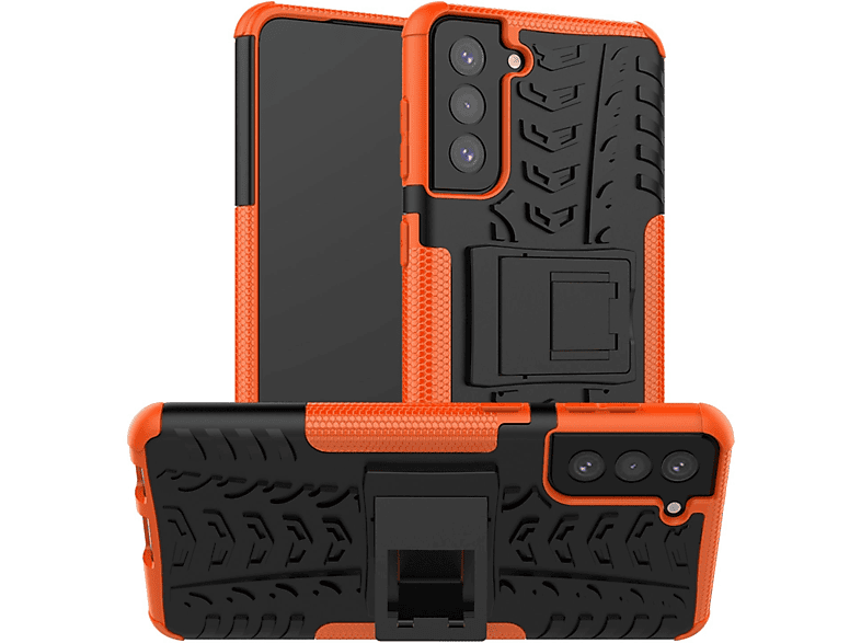 KÖNIG DESIGN Case, Backcover, Samsung, Galaxy S21 Plus, Orange | Backcover