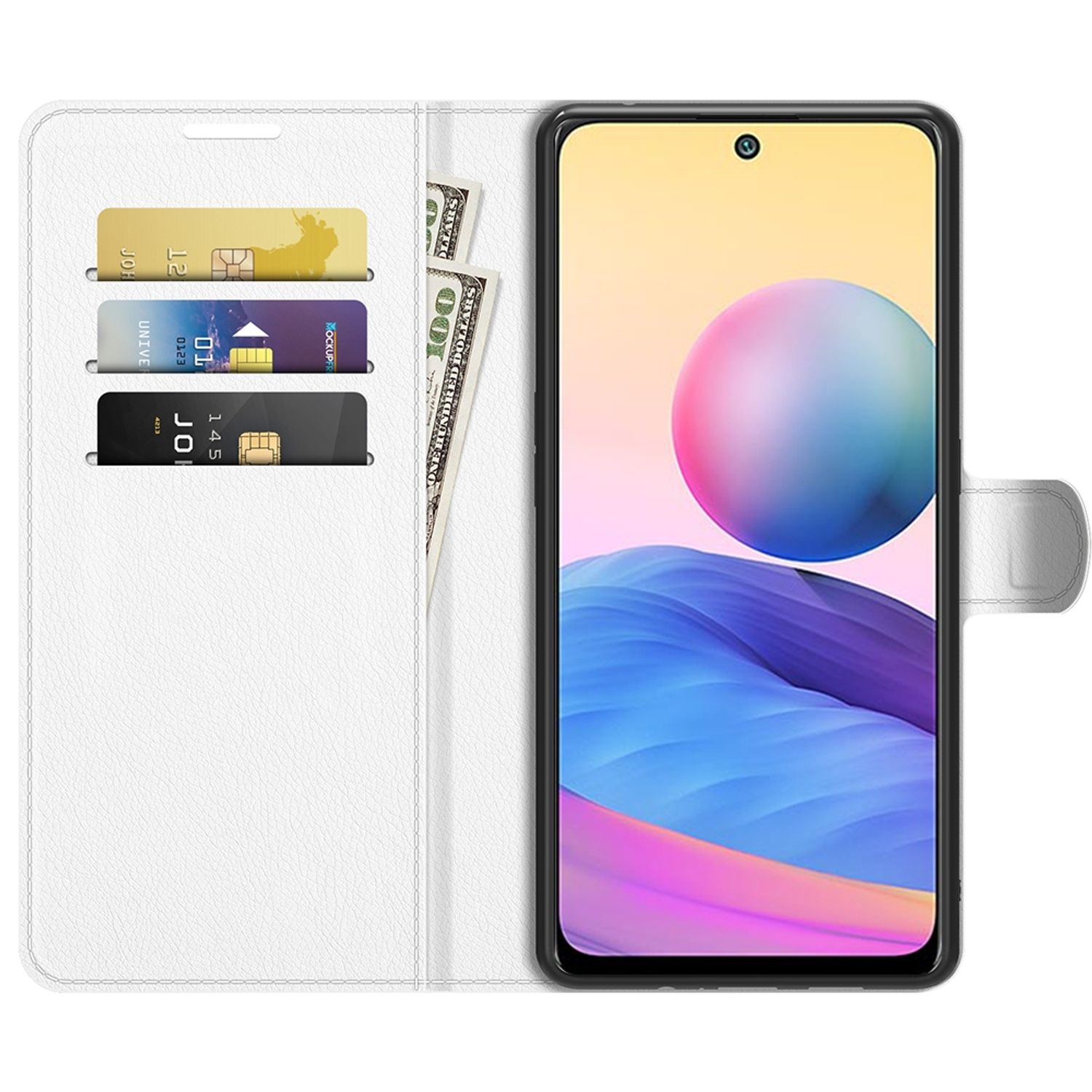 KÖNIG DESIGN Weiß Xiaomi, Case, Bookcover, Note Book 5G, 10 Redmi