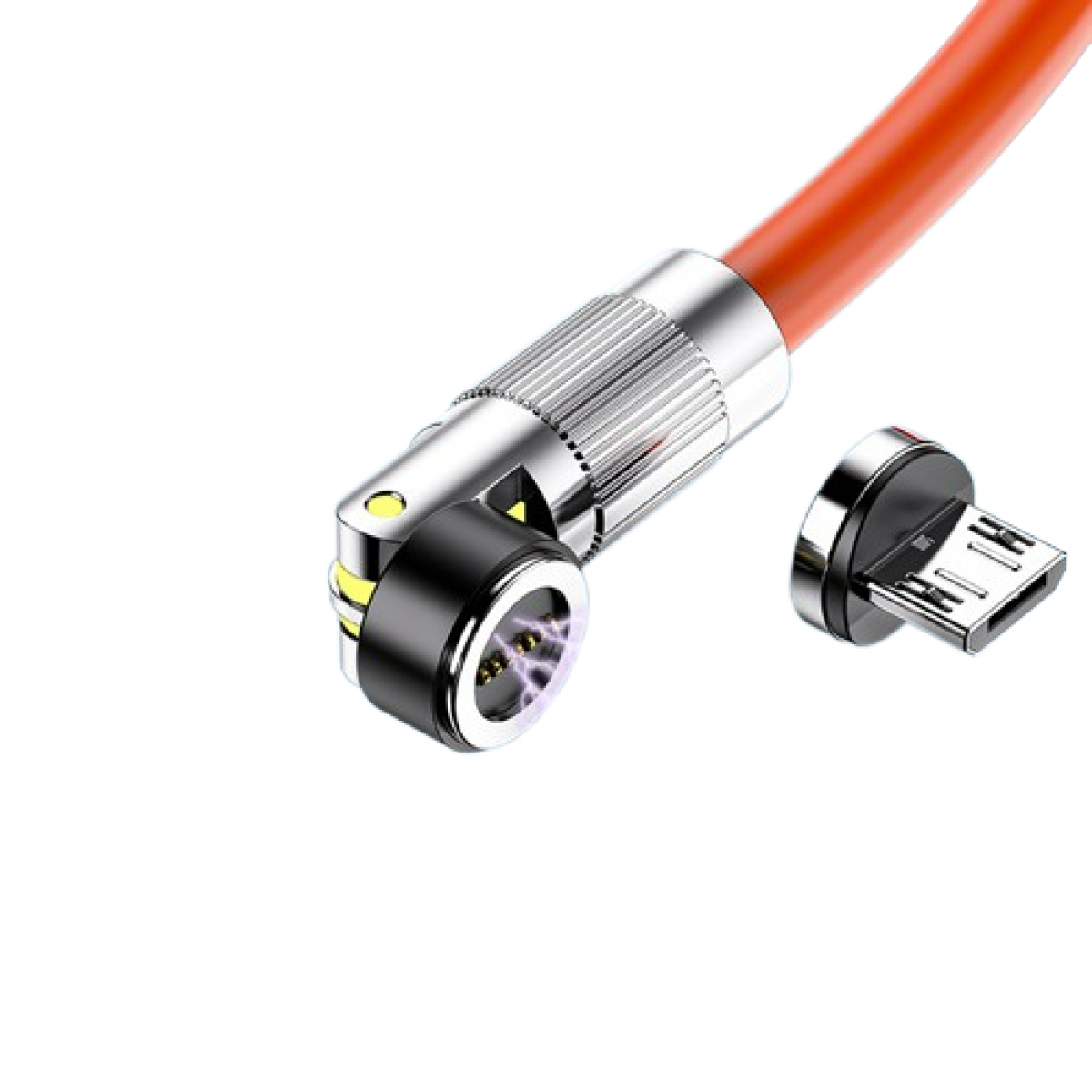 INF Micro-USB Magnetisches Ladekabel Schnellladen 540° drehbares Ladekabel