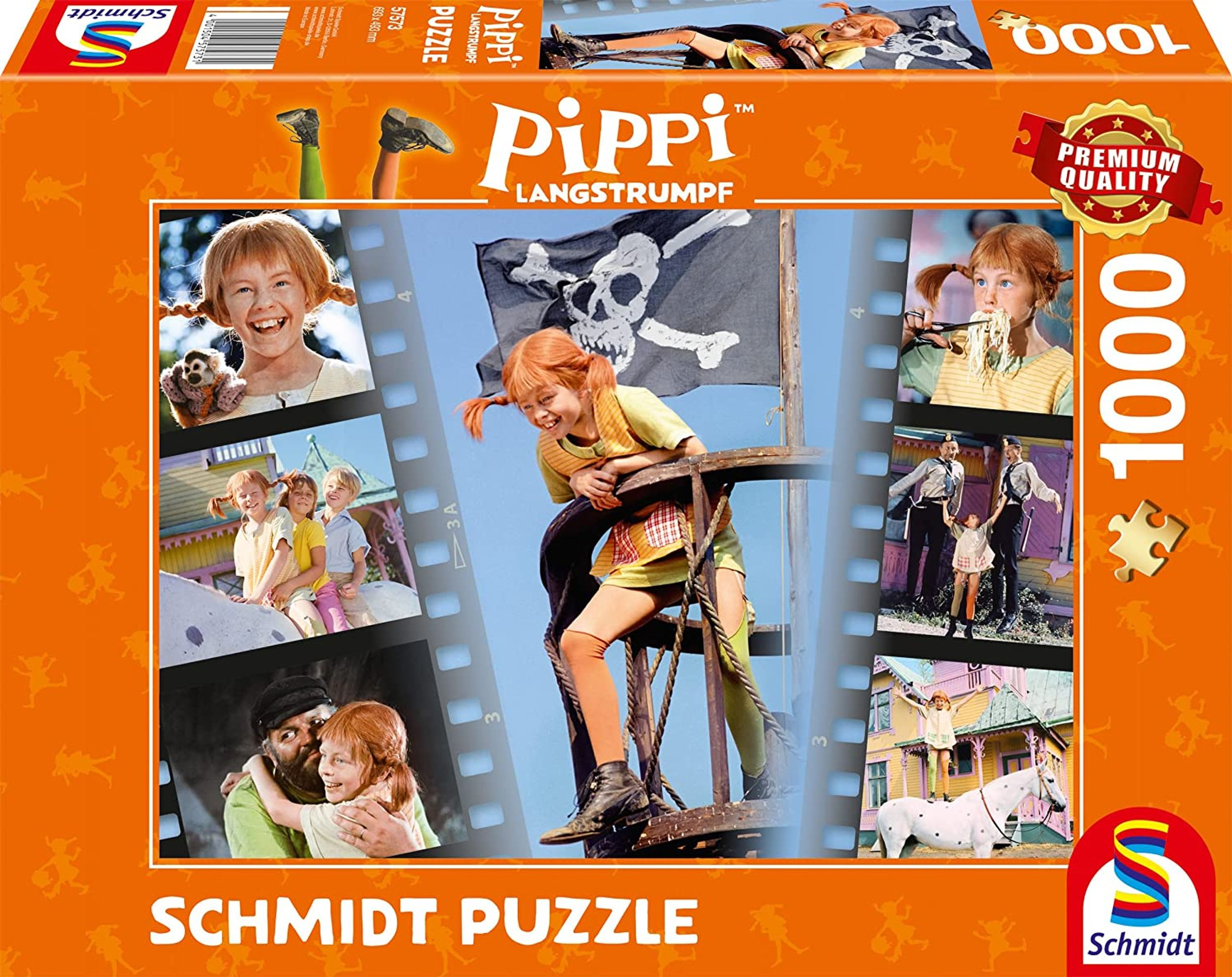 SCHMIDT SPIELE Pippi wunderbar Puzzle frech - wild und Langstrumpf Sei