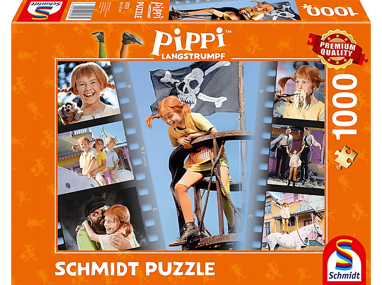SCHMIDT SPIELE Pippi wunderbar Puzzle frech - wild und Langstrumpf Sei