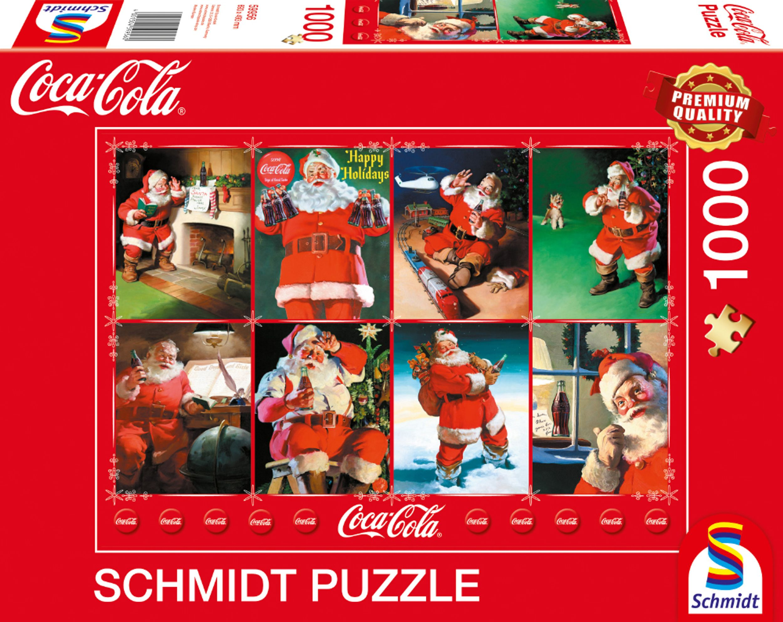 SCHMIDT Santa Coca Claus Cola SPIELE Puzzle