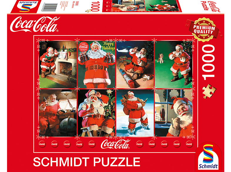 SCHMIDT SPIELE Coca Cola Santa Puzzle Claus