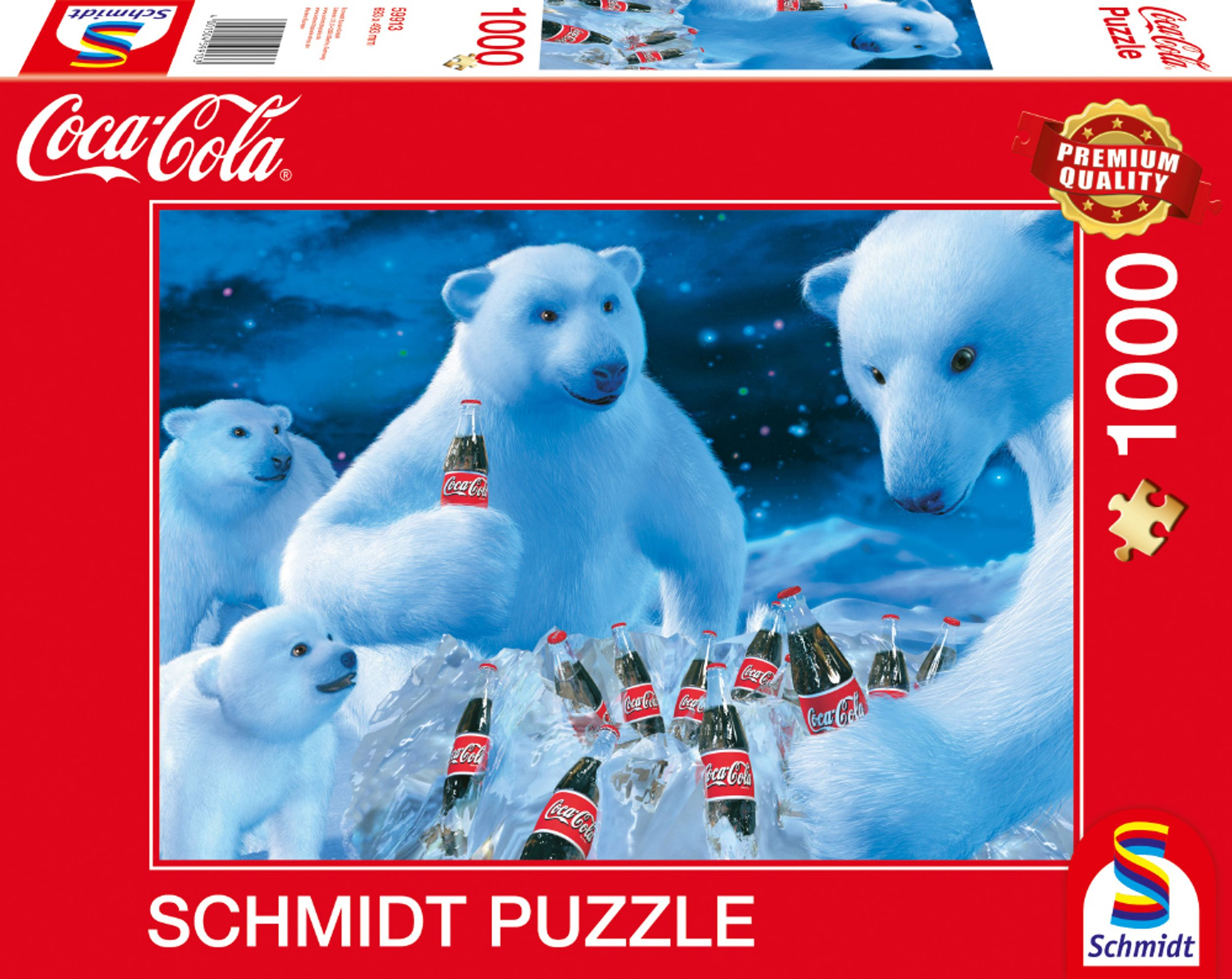 SCHMIDT SPIELE Coca Puzzle Cola Polarbären