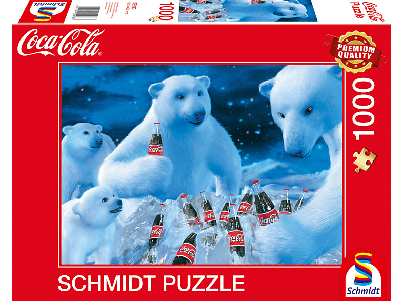 SPIELE Coca Polarbären Puzzle Cola SCHMIDT
