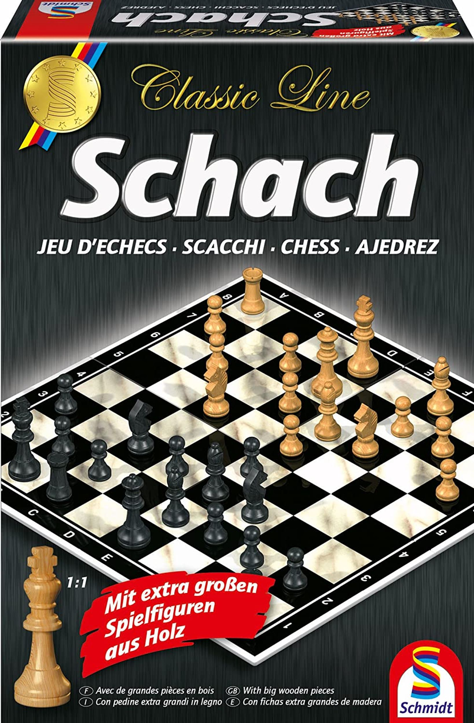 SCHMIDT SPIELE Figures: Classic Spieler 2 Schach. Large Extra Für Gesellschaftsspiel Line