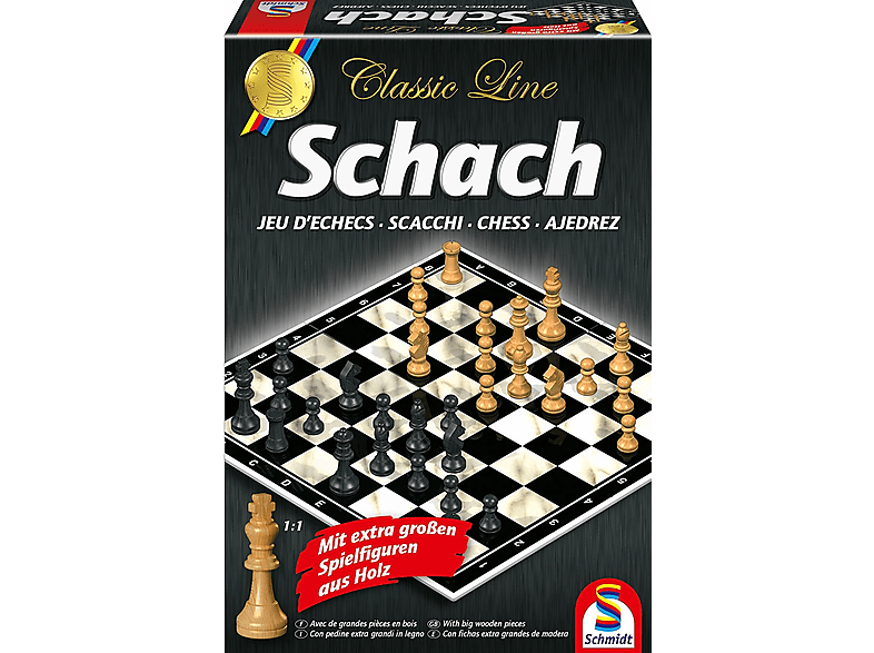 SCHMIDT SPIELE Schach. Classic Line Extra Large Figures: Für 2 Spieler Gesellschaftsspiel