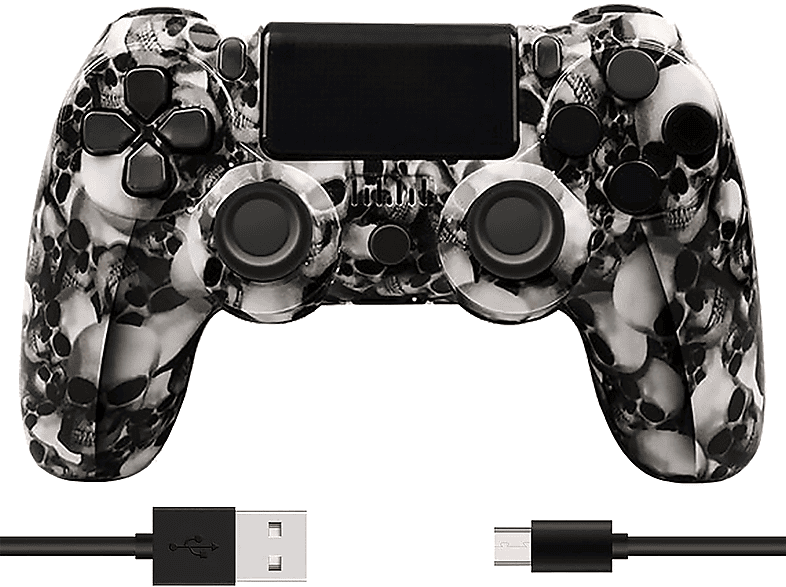 TADOW Gamepad, Wireless Bluetooth Controller, Schädel für Playstation 4 Controller