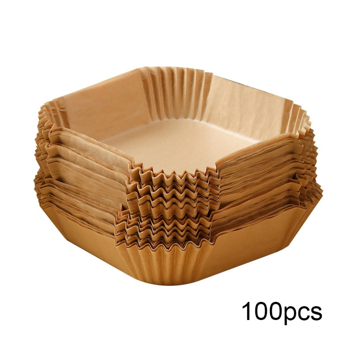 INF Air Luftfritteusen-Papiereinlagen für 16 cm Stk 100 Fryer Einwegpapier Friteusen