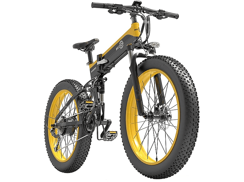 BEZIOR X1500 Urbanbike (Laufradgröße: 26 Zoll, Unisex-Rad, Gelb)