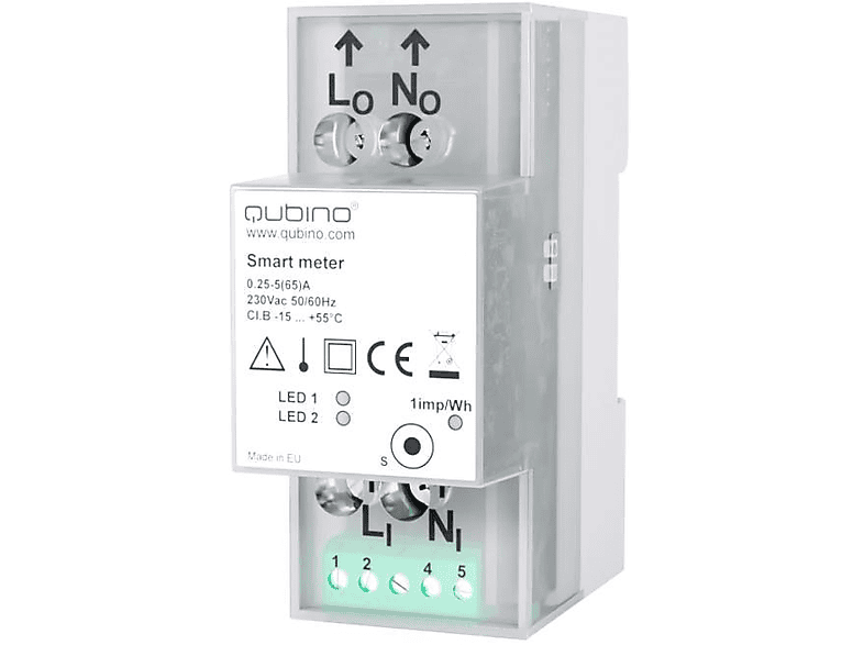 QUBINO Z-wave Plus Smart Meter Energiezähler DIN-Schiene - ZMNHTD1 Smart Meter Nicht verfügbar
