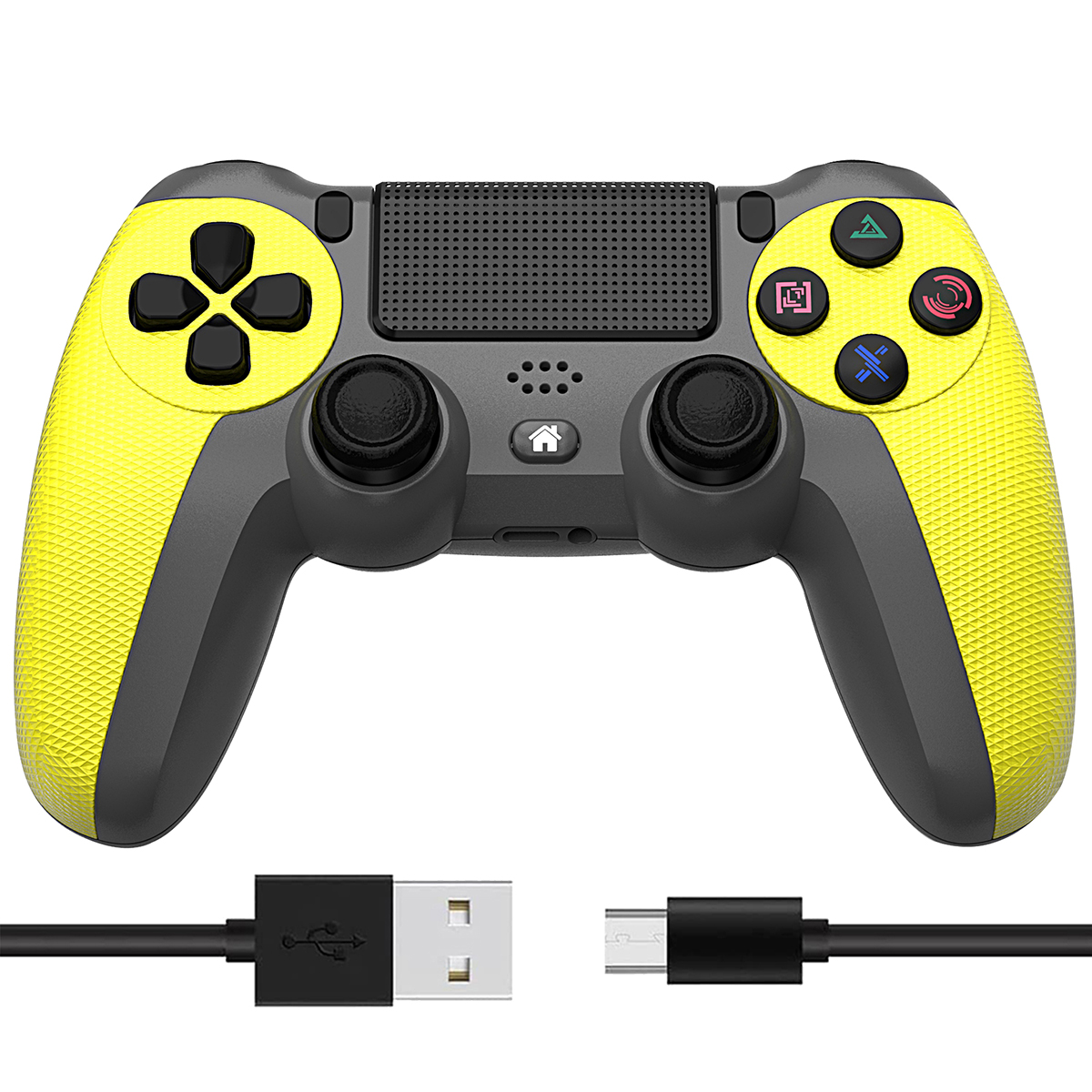 TADOW Wireless Gamepad, Controller für Zitronengelb PS4 Zitronengelb Bluetooth Gamepad, Controller