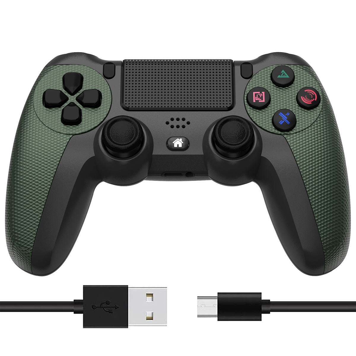 PS4, Grün Controller Gamepad, Controller, Wireless Bluetooth, Gamepad, Grün Cangling RESPIEL für Cangling