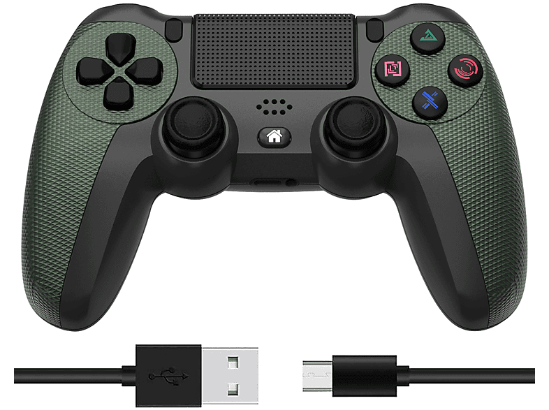 TADOW Wireless Gamepad, Bluetooth Controller, Cangling Grün Gamepad, für PS4 Controller Cangling Grün