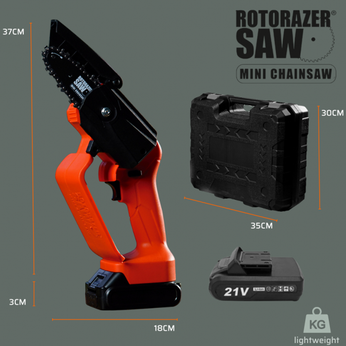 BEST Chainsaw Kettensäge Mini Mini Akku DIRECT Rotorazer