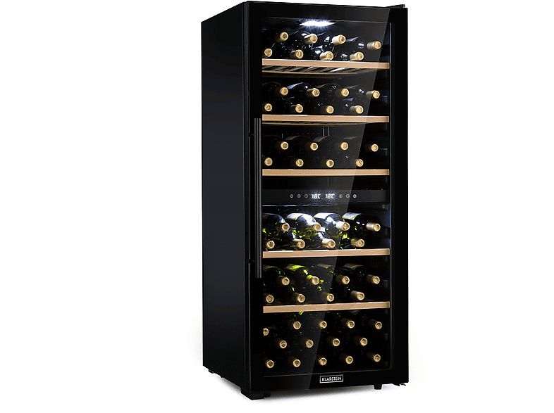 KLARSTEIN Barossa 102 Duo Weinkühlschrank (EEK G, Schwarz)
