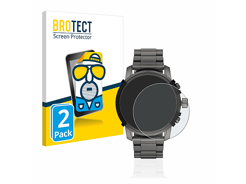 BROTECT 2x matte Schutzfolie(für Diesel On DZT2042R (48 mm)) | Smartwatch Schutzfolien & Gläser